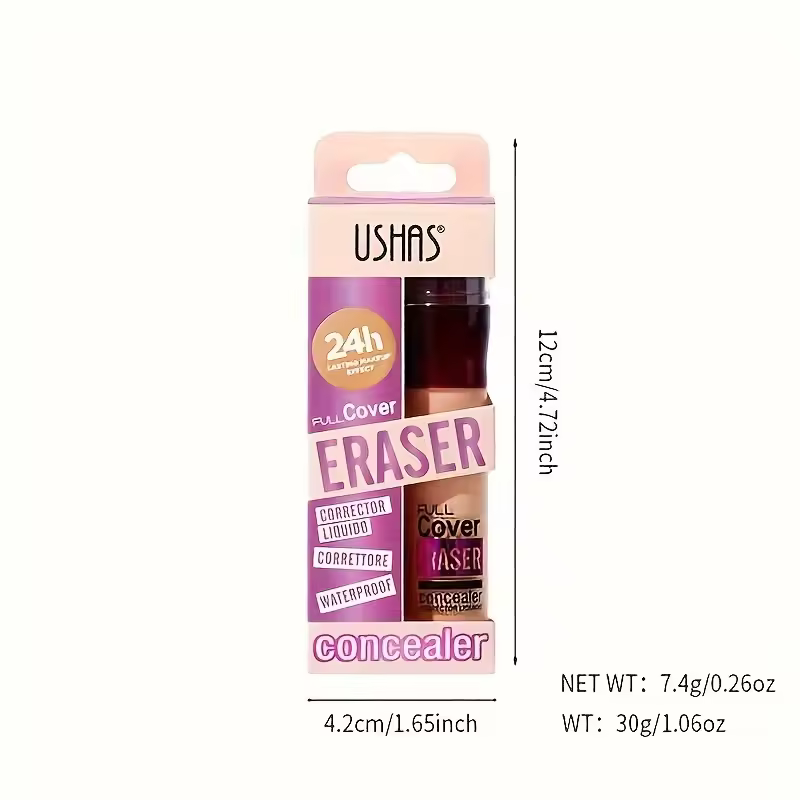 New Sponge Head Concealer for Dark Circles Freckles Acne Pigmentation and Blemishes Long Lasting Moisturizing Liquid Foundation.